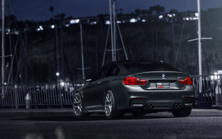 Silver car fence night lights - dark night free wallpaper