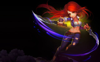 Woman sword dual wielding red - cedric seaut keos masons free wallpaper