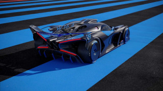 Futuristic racecar digital rendering blue - a race track free wallpaper
