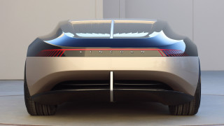 Futuristic car cross front bumper - a white cross free wallpaper