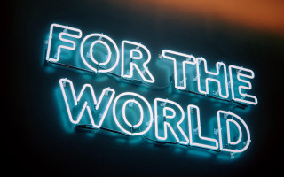 Neon sign international typographic woman - a neon light free wallpaper