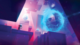 Man giant blue object room - 2 d game art free wallpaper for desktop