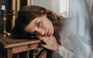 ArabellaRankin portrait blurry candle curtain - arabella rankin free wallpaper for desktop