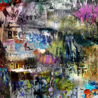 Colorful artistic painting with vibrant - expressionism free wallpaper
