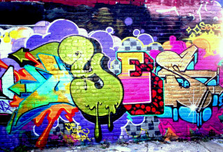 Graffiti wall fire hydrant person - graffiti art free wallpaper