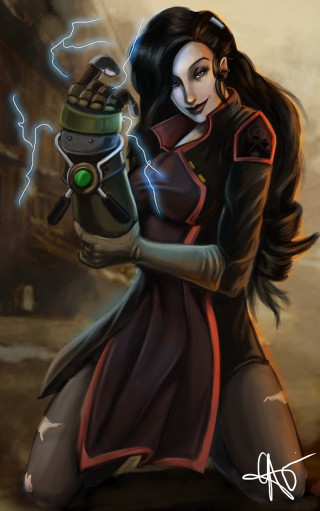 Woman dress gun lightning bolt - ada gladys killins free wallpaper for mobile