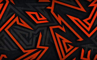 Black red geometric abstract shapes - jagged free wallpaper for desktop