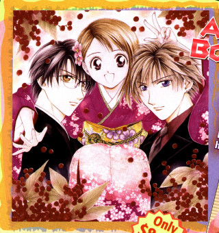 People flowers banner group celebration - a boy and a girl free wallpaper