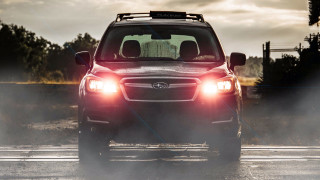Car fog headlights backlights tilt - photorealistic lighting free wallpaper