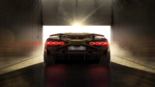 Car tunnel red tail lights - the tail free wallpaper