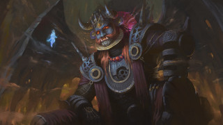 Demonic man armor cave demon - a demonic looking man free wallpaper