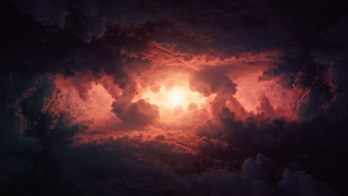 Large cloud sun volumetric lighting - filip hodas free wallpaper for desktop