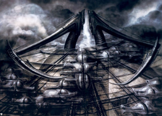 Futuristic city giant structure afrofuturism - david alfaro siqueiros free wallpaper