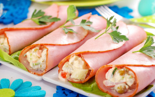 Ham cheese parsley food photography - flowery free wallpaper for desktop