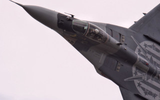 Fighter jet cloudy sky star 2 - side profile free wallpaper