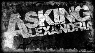 Asking alexandria black white sign - happening free wallpaper