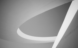 Black white curved ceiling light - architecture free wallpaper