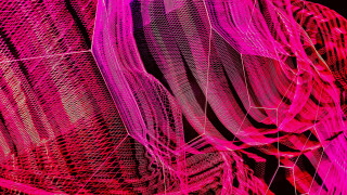 Pink black pattern lines fence - chromatic aberration free wallpaper