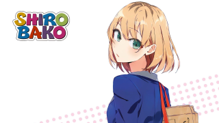 Blonde woman blue shirt brown - color page free wallpaper