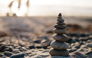Stack rocks beach bike tire - the beach near the ocean free wallpaper