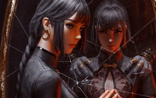 Two women wires portrait ceramics - cedric peyravernay free wallpaper