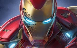 Ironman glowingeyes redhelmet danmumford detaileddigitalpainting - a red nose free wallpaper