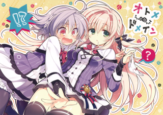 Anime girls long hair purple 3 - a camera free wallpaper