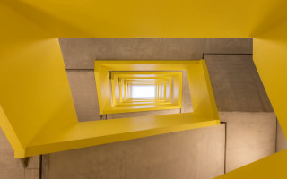 Yellow room white window abstract - a white window free wallpaper for desktop