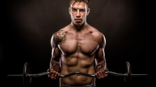 Man tattoo bbholder portrait male - masculine free wallpaper