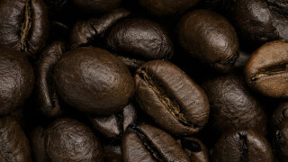 Coffee beans brown background hyperrealism - cao zhibai free wallpaper