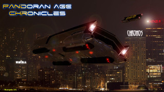Futuristic city flying car nighttime - sci fi fantasy free wallpaper