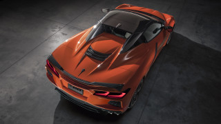 Orange sports car above dark - a orange sports car free wallpaper