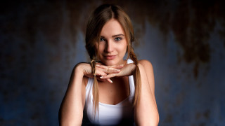 Woman braid blueeyes portrait rusty - anna hotchkis free wallpaper