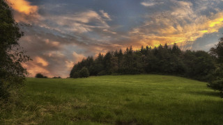 Autumn nature landscape cloudy sunset - cloud above free wallpaper for desktop
