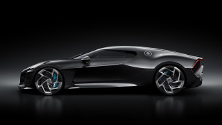 Black sports car dark room 27 - a white stripe free wallpaper