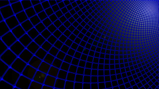 Blue black checkered honeycomb fishnet - c4d free wallpaper