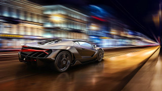 Car night street blurry lights 2 - free cars wallpaper