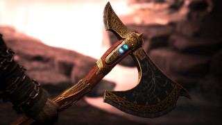 Metal axe blue light fantasy - warhammer free wallpaper