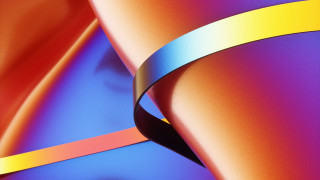 Colorful background curved ribbons generative - ribbon free wallpaper for desktop
