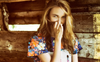 Christabel dennison blonde blue flower - christabel dennison free wallpaper