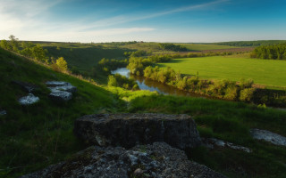 Lush green river countryside forest - a lush green countryside next free wallpaper