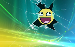 Yellow smiley face black nose - a yellow smiley face free wallpaper