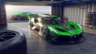 Green sports car garage futurism - futurism free wallpaper for desktop
