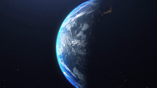 Earth city lights ocean space - the earth free wallpaper