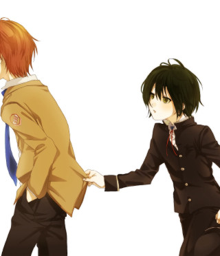 Suits ties facing hand holding - two person free wallpaper for tablet