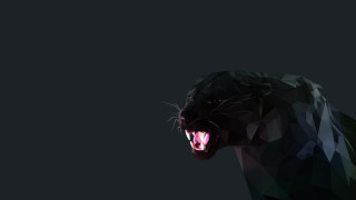 Black panther open mouth low - a black panther free wallpaper for desktop