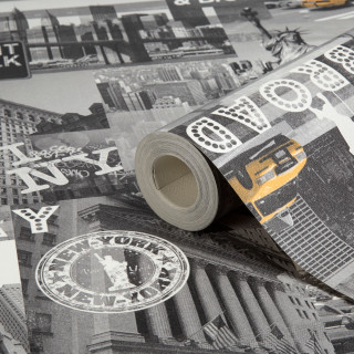 Tape wallpaper advertisements side view - a roll of tape free wallpaper