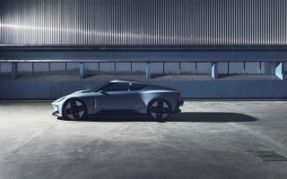 Silver sportscar night parkinglot building - bold shape free wallpaper for desktop