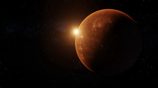 Red planet bright light stars - a red planet free wallpaper