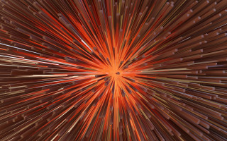 Starburst orange red black white - cinema 4 d free wallpaper